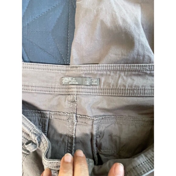 prAna Adira Knickers Gray Hiking Cargo Shorts Size 12 Style# W41180433 Gorpcore - Picture 4 of 10